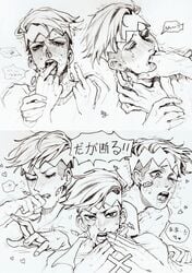 diamond_is_unbreakable jojo's_bizarre_adventure male rg_(artist) rohan_kishibe tagme yaoi