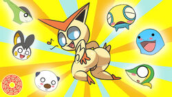 anthro ass ass_grab blush dunsparce emolga female_pokemon furry kneeling looking_back o1girls oshawott pokemon pokemon_(species) pokemon_bw pokemon_mystery_dungeon pokemon_rgby pokemon_rse pussy quagsire shocked snivy snivythesuperior victini virizion watching