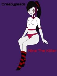 creepypasta dark_hair history_lemmon nina_the_killer pale_skin small_breasts sole_female