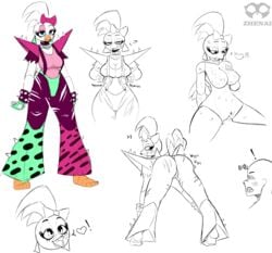 animatronic anthro ass ass_shake avian beak black_and_white breasts cameltoe five_nights_at_freddy's five_nights_at_freddy's:_security_breach fnaf glamrock_chica_(fnaf) glamrock_chica_(luiske476) heart luiske476 nude robot scottgames seductive_smile self_upload squeezing_breast steel_wool_studios teasing twerking vaginal_penetration white_body wiggle zhenai