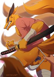 kurama from naruto by furdo