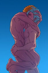 2boys bleach gay grimmjow_jaegerjaquez ichigo_kurosaki male male/male male_only romantic romantic_couple romantic_sex shapooda uncensored yaoi