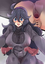 1girls anal_hair big_breasts censored cinnamon_rond18 female female_only hex_maniac lactation lactation_through_clothes nintendo pokemon pokemon_xy pubic_hair solo tongue_out