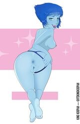 1girls anus cartoon_network feet female female_only from_behind highlighted_soles king_koopah lapis_lazuli_(steven_universe) looking_back panties_aside presenting pussy steven_universe tongue_out