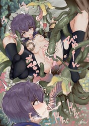 anus areolae bernadetta_von_varley breasts breasts_out censored cum cum_in_mouth cum_in_pussy cum_inside feet fellatio female fire_emblem fire_emblem:_three_houses flower heavy_breathing nintendo nipple_tweak nipples open_mouth oral panties panties_aside pink_panties plant purple_hair rape restrained ripped_clothing salad_nao small_breasts tears teasing tentacle torn_clothes vaginal_penetration