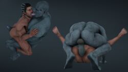 3d big_ass big_penis chris_redfield eyes_rolling_back forced forced_kiss forced_oral forced_yaoi gay gay_domination hung_bottom kiss_axe kissing male male/male male_only monster monster_cock monster_rape mr_x rape red_face resident_evil resident_evil_2 resident_evil_2_remake size_difference tyrant tyranted yaoi