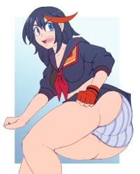 1girls ass big_ass favorite female female_only kill_la_kill kittenboogers matoi_ryuuko panties senketsu shimapan thick_thighs wide_hips