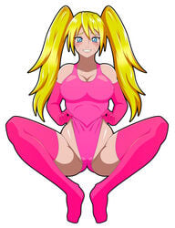 1girls armwear big_breasts blonde_hair blue_eyes blush breasts busty canon_genderswap cleavage clenched_teeth clothing curvaceous curvy curvy_figure elbow_gloves female female_only fully_clothed gender_transformation genderswap genderswap_(mtf) gloves grin large_breasts legs legwear light-skinned_female light_skin long_hair naruko naruto naruto_(series) naruto_shippuden nipple_bulge one-piece_swimsuit pale-skinned_female pale_skin pose posing rule_63 sexy_no_jutsu sitting sleeveless_shirt smile smiling solo solo_female solo_focus susuki_hg swimsuit teeth thick_thighs thighhighs thighs tied_hair toes twintails uzumaki_naruto voluptuous whisker_markings whiskers whistle white_background wide_hips yellow_hair