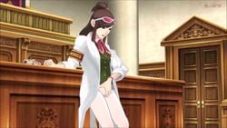 1girls 3d ace_attorney animated bottomless bottomless_female clothed_masturbation clothing courtroom cum dubbed_version ema_skye exhibition exhibitionism exhibitionist female female_masturbation fingering fingering_pussy fingering_self food gyakuten_saiban human lab_coat labcoat masturbating masturbation moan moaning moaning_in_pleasure mp4 neinsfw orgasm public public_masturbation public_nudity snack snacks solo_female sound sound_edit sound_effects sound_warning sunglasses sunglasses_on_head tagme thekaimaster07 video voice_acted