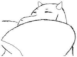 1girls animated anthro ass ass_expansion breast_expansion breasts expansion female female_only flipnote_studio growth huge_ass huge_breasts monochrome solo solo_female thesneakyzone toriel undertale