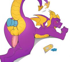 activision anthro balls dildo genitals i.kain male male_only penis sex_toy solo spyro spyro_the_dragon toy video_games