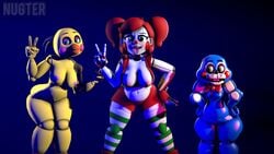 3d baby_(fnafsl) circus_baby circus_baby_(fnaf) five_nights_at_freddy's five_nights_at_freddy's_2 nugter so87baby summer_of_87_baby toy_bonnie_(fnaf) toy_chica_(fnaf)