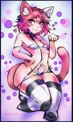 1boy astolfo_(fate) balls bikini cat_ears crossdressing erect_nipples erection erection_in_panties erection_under_clothes fate_(series) femboy girly male male_only nelewdy nelody nipple_bulge nipples panties panty_bulge penis penis_bulge penis_in_panties penis_under_clothes pink_hair tenting trap