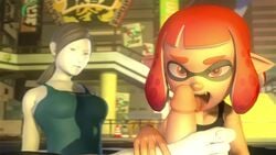 3d ahe_gao amateurthrowaway animated assisted_sex brown_hair clothed_female_nude_male crossover cum cumshot feet foot_fetish foot_focus footjob inkling inkling_girl nintendo pointy_ears ponytail sound splatoon toes video wii_fit wii_fit_trainer