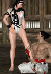 3d foot_fetish jun_kazama kazama_jun kazuya_mishima straight tekken thepervertedxnart xnalara xps