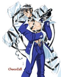 bare_chest chocozell cigarette male_only nicholas_d_wolfwood partially_clothed solo_male treasure_trail trigun