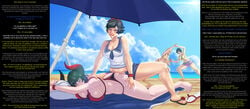 1futa 1girl1futa 3girls all_fours beach big_breasts big_penis bikini black_hair breasts caption clothed clothing cum cum_in_pussy cum_inside cum_on_ass deep_penetration detailed_background duo_focus eliza_(tekken) emilie_de_rochefort erelzen eyes_closed filipina filipino_futanari futa_on_female futa_with_female futanari futanari_penetrating half-closed_eyes heavy_breathing horn horns hot_dogging human humanoid interspecies josie_rizal kazama_asuka lying mesiasart namco open_clothes open_mouth open_pants pale-skinned_female pale_skin panties_aside penis prone_bone sandals sex sleep_molestation sleeping sweat sweaty tekken tekken_7 text vampire