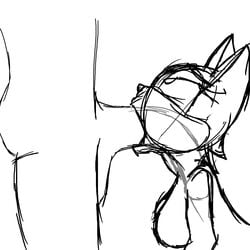 1boy 1boy1girl 1girls blowjob fellatio female half-closed_eyes huge_cock monochrome novice_artist rouge_the_bat sir_cums_a_lot size_difference sketch sonic_(series) x-ray