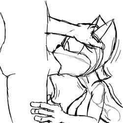 1boy 1boy1girl 1girls blowjob fellatio female forced_oral hand_on_head huge_cock monochrome novice_artist rouge_the_bat sir_cums_a_lot size_difference sketch sonic_(series) wide_eyed x-ray