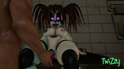 1boy 3d 3d_(artwork) anthro baby_(fnafsl) big_breasts circus_baby circus_baby_(fnaf) dildo dildo_in_pussy five_nights_at_freddy's lactating lactation pussy pussy_juice rckke scrap_baby scrap_baby_(fnaf) scrap_baby_(rckke) straight