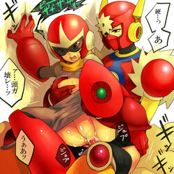 mega_man mega_man(classic) mega_man_2 metal_man proto_man rule_63 tagme