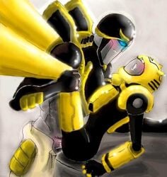 bumblebee bumblebee_(transformers) gay prowl tagme tora-shiromaru transformers transformers_animated