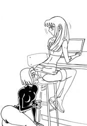 ass_sniffing biesiuss dc dc_comics panties rachel_roth raven_(dc) sitting smell smelling sniff sniffing starfire straight_hair teen_titans yuri