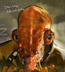 admiral_ackbar alien cum cum_in_mouth cum_inside cum_on_mouth facial fellatio gay male_only mon_calamari oral penis pov rand_(furry_artist) star_wars yaoi