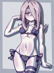 1girls absurd_res bikini cameltoe emmavania little_witch_academia nipple_bulge sucy_manbavaran