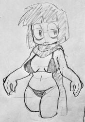 1girls adult_swim bikini bikini_bottom bikini_top cape creepy_susie goth itimu the_oblongs