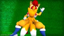 1boy 1boy1girl 1girls 3d age_difference animated anthro anthro_on_anthro anthro_penetrated big_breasts big_penis breasts female male mobian_(species) mp4 no_sound older_female older_woman_and_younger_boy sally_acorn sega sonic_(series) sonic_the_hedgehog_(archie) sonic_the_hedgehog_(series) tagme tails tails_the_fox video wector younger_male