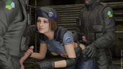 1girl2boys 1girls 2boys 2boys1girl 3d asian asian_female ass ass_grab beret blender blue_eyes bob_cut bobcut breas breasts breasts_out capcom crossover distracted distraction faceless faceless_character faceless_male female female_soldier frankiely_spicy grabbing grabbing_ass grabbing_from_behind grabbing_penis indoor indoors indoors_sex jill_valentine jill_valentine_(sasha_zotova) leather leather_gloves leather_harness leather_straps looking_at_partner looking_back looking_pleasured looking_up military military_hat military_uniform naked naked_female necklace nude nude_female pale-skinned_female pale-skinned_male pale_skin penis penis_out rainbow_six rainbow_six_siege recruit_(rainbow_six) resident_evil resident_evil_3 resident_evil_3_remake shirt shirt_lift shirt_up short_hair soldier stroke stroking stroking_cock stroking_penis threesome