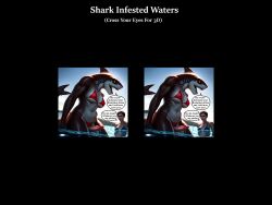 ai_generated anthro artist_request bikini breasts erection futanari intersex monster penis public shark source_request stranger surprise swimming