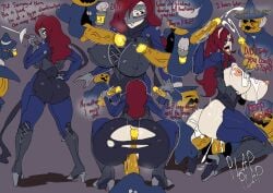 bathsalts1 human human_female interspecies jack-o-lantern_(persona) light-skinned_female light_skin mitsuru_kirijo monster persona persona_3 tagme