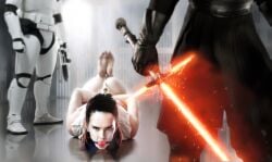 1girls 2boys ai_generated almost_naked almost_nude bondage bound daisy_ridley defeated defeated_heroine fakes femsub first_order_stormtrooper gag gagged kylo_ren light_saber maledom naked naked_female photorealistic photoshop practically_nude real_person realistic rey star_wars stormtrooper tagme the_last_jedi undyingtota