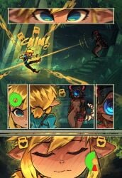 1boy 1girls bisexual breath_of_the_wild female guardian_(zelda) light-skinned_male light_skin link link_(breath_of_the_wild) male nintendo pokilewd the_legend_of_zelda the_legend_of_zelda:_breath_of_the_wild zelda