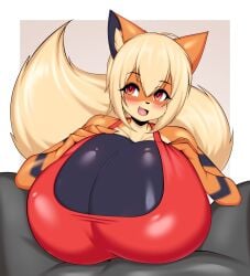 absurd_res anthro arcanine breast_play breasts clothed clothed_sex clothing duo female generation_1_pokemon hanna_(argo357) hi_res holding_breast male male/female nintendo open_mouth orange_body pokemon pokemon_(species) sex striped_body stripes tagme tail tailzkim titjob