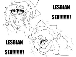 lesbian_sex original original_character sunset_(sunsethills) sunsethills tagme text yuri