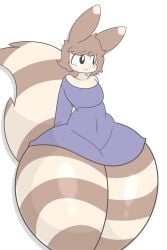 1boy 1femboy 2d :3 anthro anthro_only ass big_ass big_butt big_tail blank_background bubble_butt cute cute_male dat_ass femboy furret furry furry_only girly girly_boy huge_ass male male_focus male_only pokémon_(species) pokemon thick_thighs wide_hips zaclyn