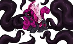 alpha_channel anthro arthropod black_body c_rnage changeling curled_hair cutie_mark equid equine female feral friendship_is_magic hair hasbro hi_res horse insect_wings lovebug mammal mlp_g4 mlp_oc my_little_pony original_character penetration pink_hair pony sex solo sparkles tentacle tentacle_penetration tentacle_sex transparent_background wings