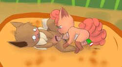 anal ass cervix dildo eevee female feral fisting fur furry_tail kamperkiller_(artist) licking multiple_tails nintendo pokemon pokemon_(species) pokemon_only pussy sex_toy surprised tail tongue tongue_out uterus video_games vulpix yuri