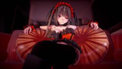 16:9_aspect_ratio 1girls 3d afterglow animated ass bed black_hair camera censored clitoral_stimulation clitoris date_a_live ddd_sukebe dress extremely_large_filesize female female_ejaculation garter_belt garter_straps gothic_lolita high_resolution large_filesize lingerie livestream lolita_fashion looking_pleasured masturbation mp4 naughty_face no_sound orgasm pillow recording smug spread_legs spread_vagina thighhighs tokisaki_kurumi tokizaki_kizo vagina video