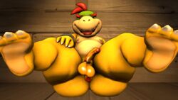 16:9 3d anthro anus aroused ass bowser_jr. erection genitals hair hand_on_leg hand_on_thigh hi_res humanoid_genitalia humanoid_penis kabalmystic koopa looking_at_viewer male male_only mario_(series) nintendo nipples nude penis presenting reclining scalie smile solo source_filmmaker spread_legs spreading tongue tongue_out updated video_games widescreen