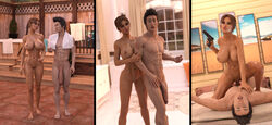 3d areolae athletic athletic_female athletic_male balls barefoot bed bedroom big_breasts big_penis black_hair braid breasts brown_hair clitoral_hood clitoris comic cowgirl_position domination dominatrix erect_nipples eyeliner eyeshadow female female_on_top femdom flaccid flaccid_penis forced full_body genitals gun huge_breasts king-of-the-dome labia lara_croft lara_croft_(classic) large_breasts large_penis light-skinned_male light_skin lipstick long_hair long_penis makeup male mascara muscle muscles muscular muscular_male navel nipples nude nude_female nude_male nudity penetration penis pistol pussy rape sex shaved_pubes shaved_pussy short_hair standing sweat talking tan tanned tanned_skin testicles thick_penis tied_hair tomb_raider toned toned_female towel vagina vaginal vaginal_penetration vaginal_sex wet