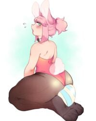 ass big_ass blush boruto:_naruto_next_generations bunny_ears bunny_girl bunny_tail bunnysuit female green_eyes naruto naruto_shippuden pink_hair sakura_haruno solo tagme viccatty