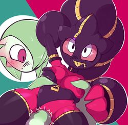 1boy 1girls anthro banette female_penetrated female_pokemon femsub gardevoir grabbing greepurl_(wruty_white) living_sex_toy male/female male_gardevoir male_penetrating male_penetrating_female male_pokemon male_pokemon/female_pokemon maledom mega_banette nintendo onahole penetration pokémon_(species) pokemon pokemon_(species) pokemon_rse smaller_female tagme vaginal_penetration white_skin