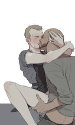 2boys actor anal_sex blush celebrity clothed_male clothed_sex dark-skinned_male dc dc_extended_universe deadshot exposed_ass floyd_lawton gay gay_sex holding_thigh in_character interracial interracial_sex joel_kinnaman kissing legs_spread melanin men_kissing omix rick_flag romantic_sex spread_legs suicide_squad will_smith yaoi