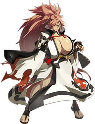 1girls angry baiken big_breasts breasts edit eye_patch facial_mark facial_tattoo female female_only guilty_gear huge_breasts japanese japanese_clothes kimono large_breasts long_hair photoshop pink_eyes pink_hair redwizard rope solo solo_female solo_focus standing sword teeth very_long_hair