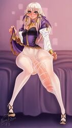 1futa alternate_version_available big_penis blush dress dress_lift erection_under_clothes fire_emblem fire_emblem:_three_houses fully_clothed futa_only futanari grin high_heels huge_cock huge_penis huge_testicles jewelry knees_together_feet_apart leggings lifted_by_self long_hair long_penis looking_at_viewer lysithea_von_ordelia nenerhea nintendo pantyhose penis_stocking pink_eyes see-through sitting skirt_lift small_breasts smile testicles white_hair