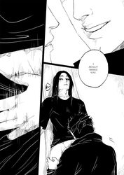 2boys black_and_white comic doujinshi english_text fellatio long_hair male multiple_boys naruto naruto_shippuden oral oral_sex pants_down sucking tagme text uchiha_itachi uchiha_shisui yaoi